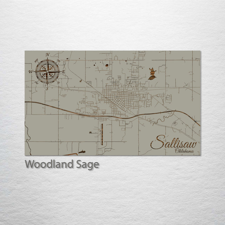 Sallisaw, Oklahoma Street Map