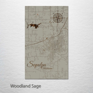 Sapulpa, Oklahoma Street Map