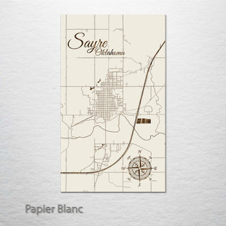 Sayre, Oklahoma Street Map