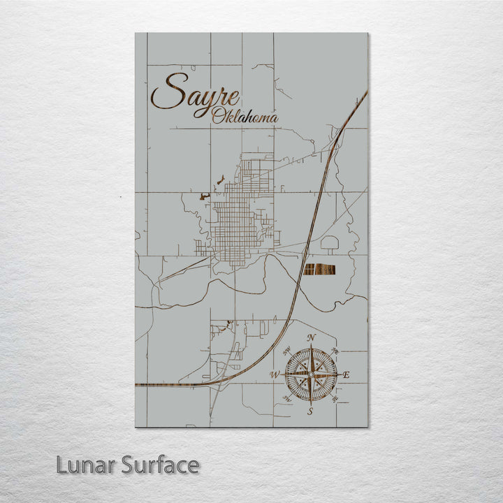 Sayre, Oklahoma Street Map