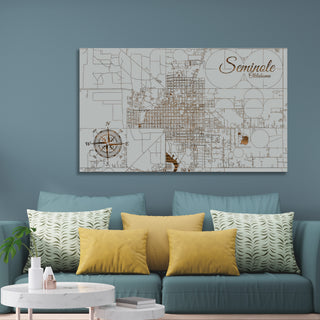 Seminole, Oklahoma Street Map