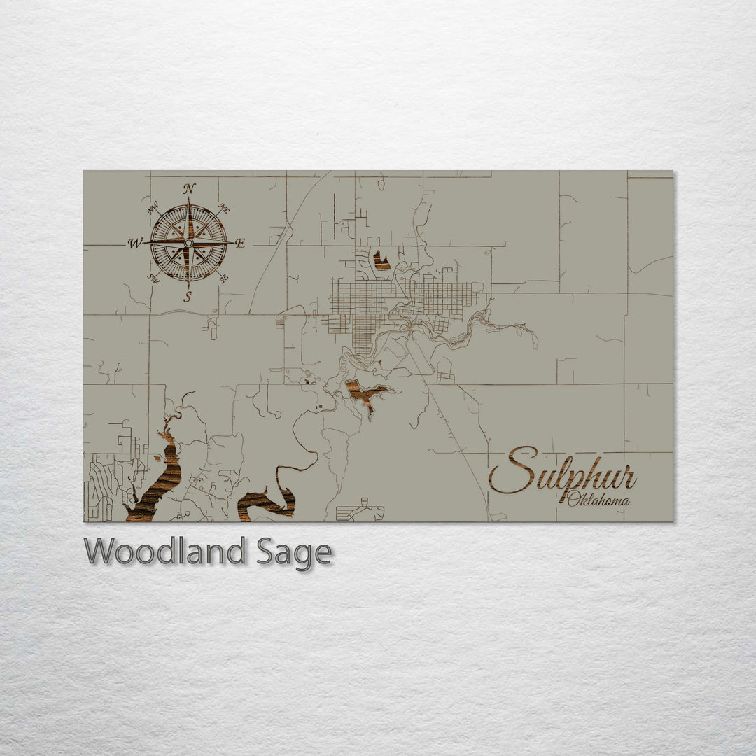 Sulphur, Oklahoma Street Map