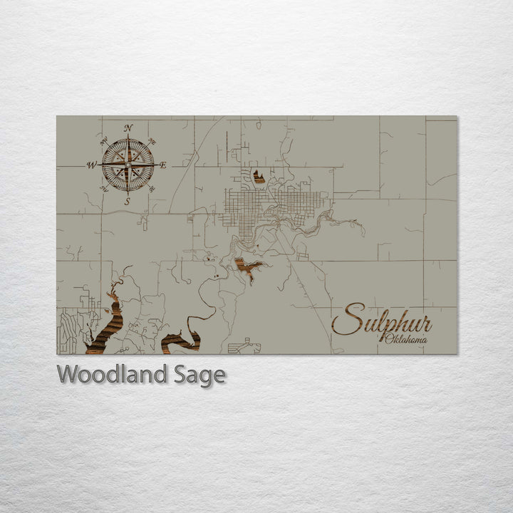 Sulphur, Oklahoma Street Map