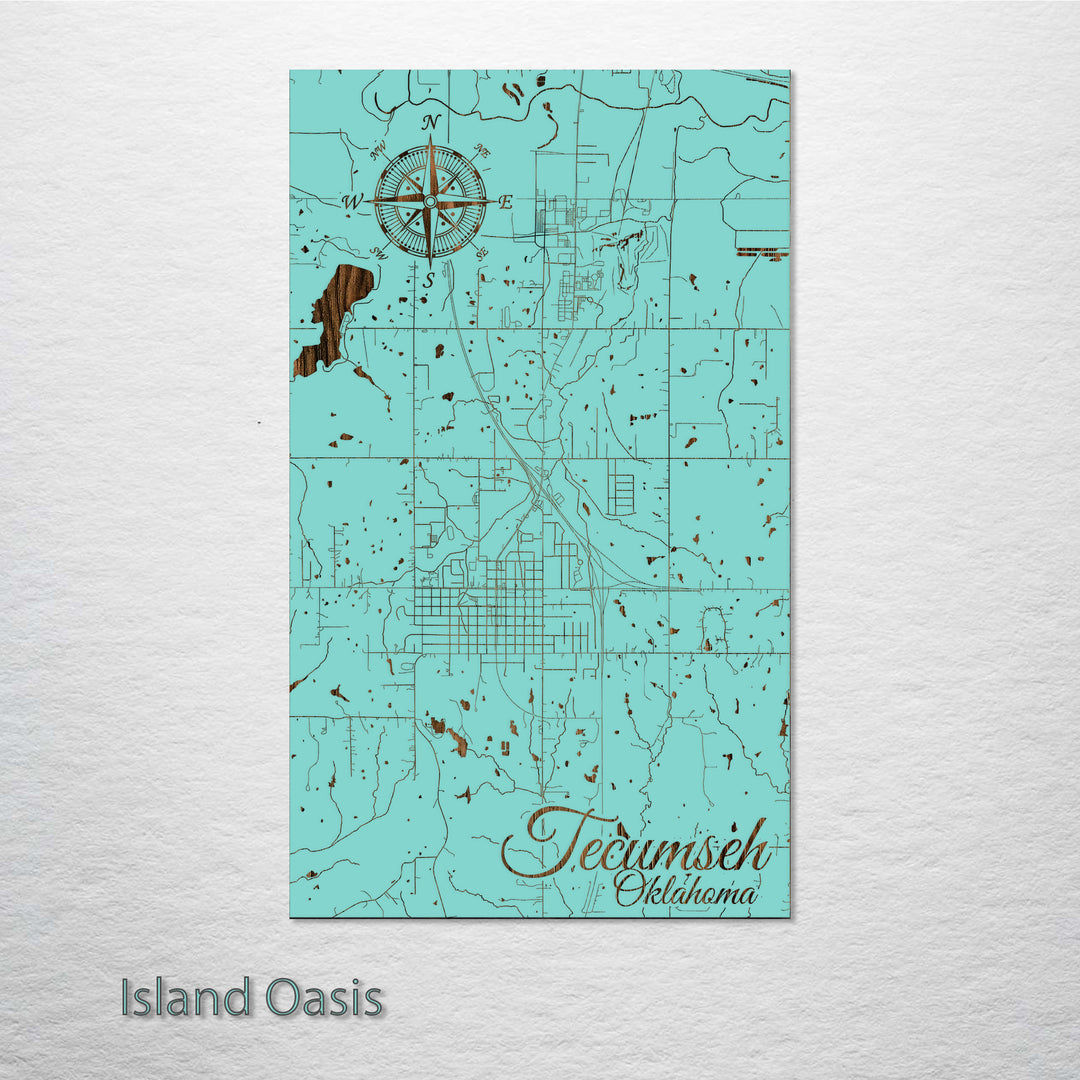 Tecumseh, Oklahoma Street Map