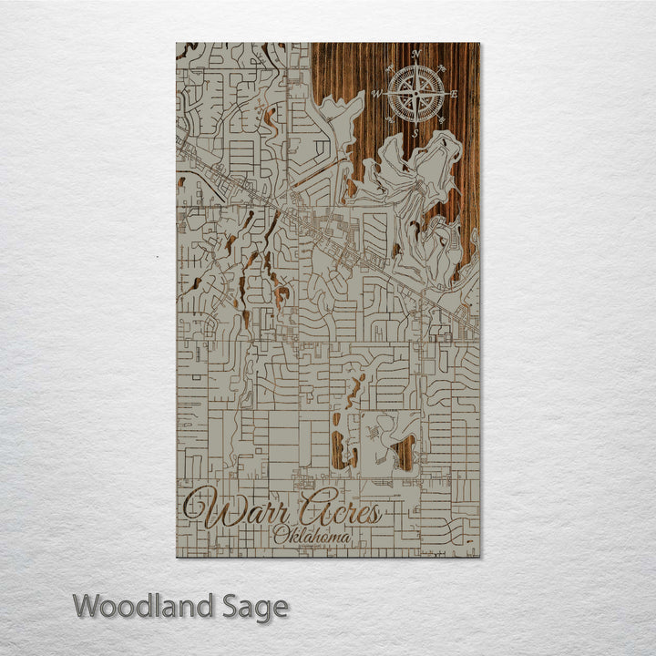 Warr Acres, Oklahoma Street Map