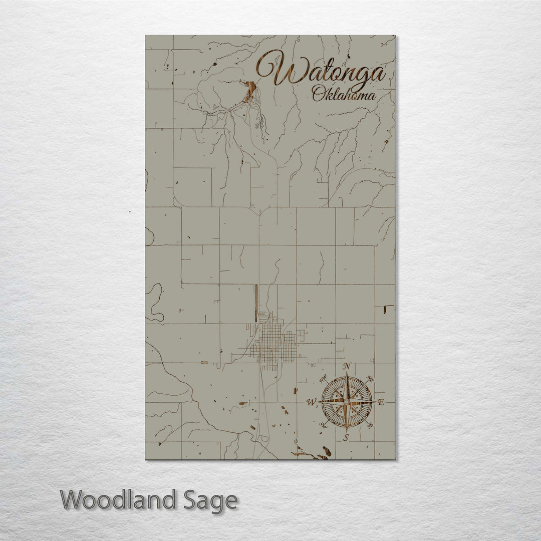 Watonga, Oklahoma Street Map