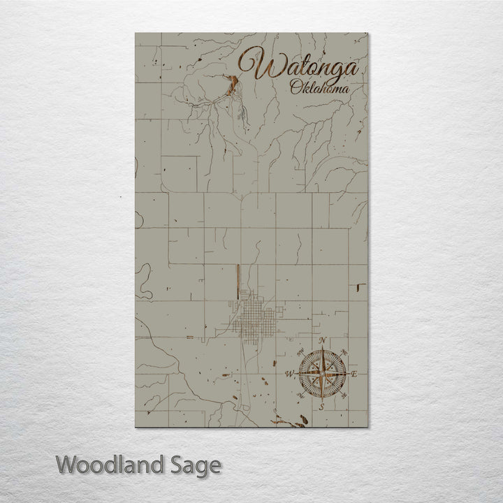 Watonga, Oklahoma Street Map