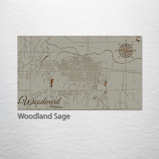 Woodward, Oklahoma Street Map