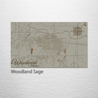 Woodward, Oklahoma Street Map