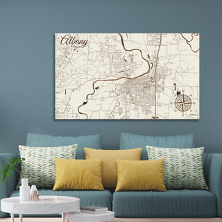 Albany, Oregon Street Map