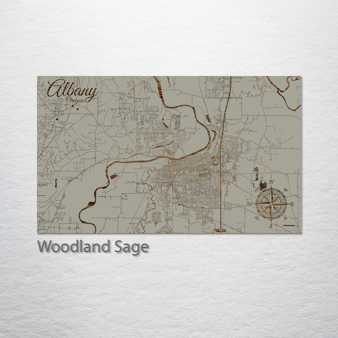 Albany, Oregon Street Map