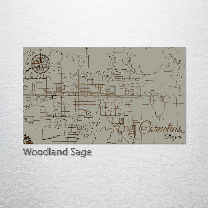 Cornelius, Oregon Street Map