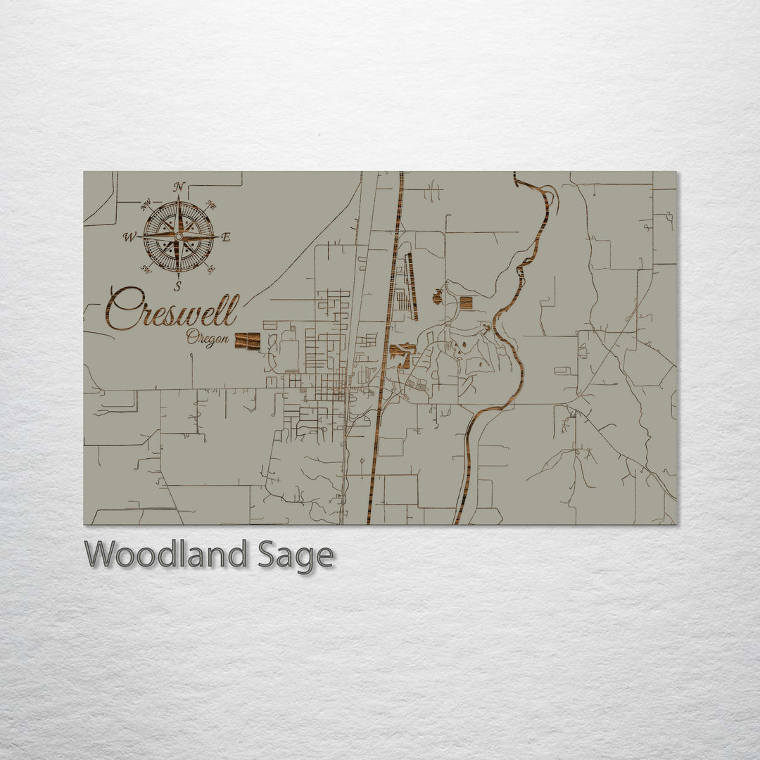 Creswell, Oregon Street Map