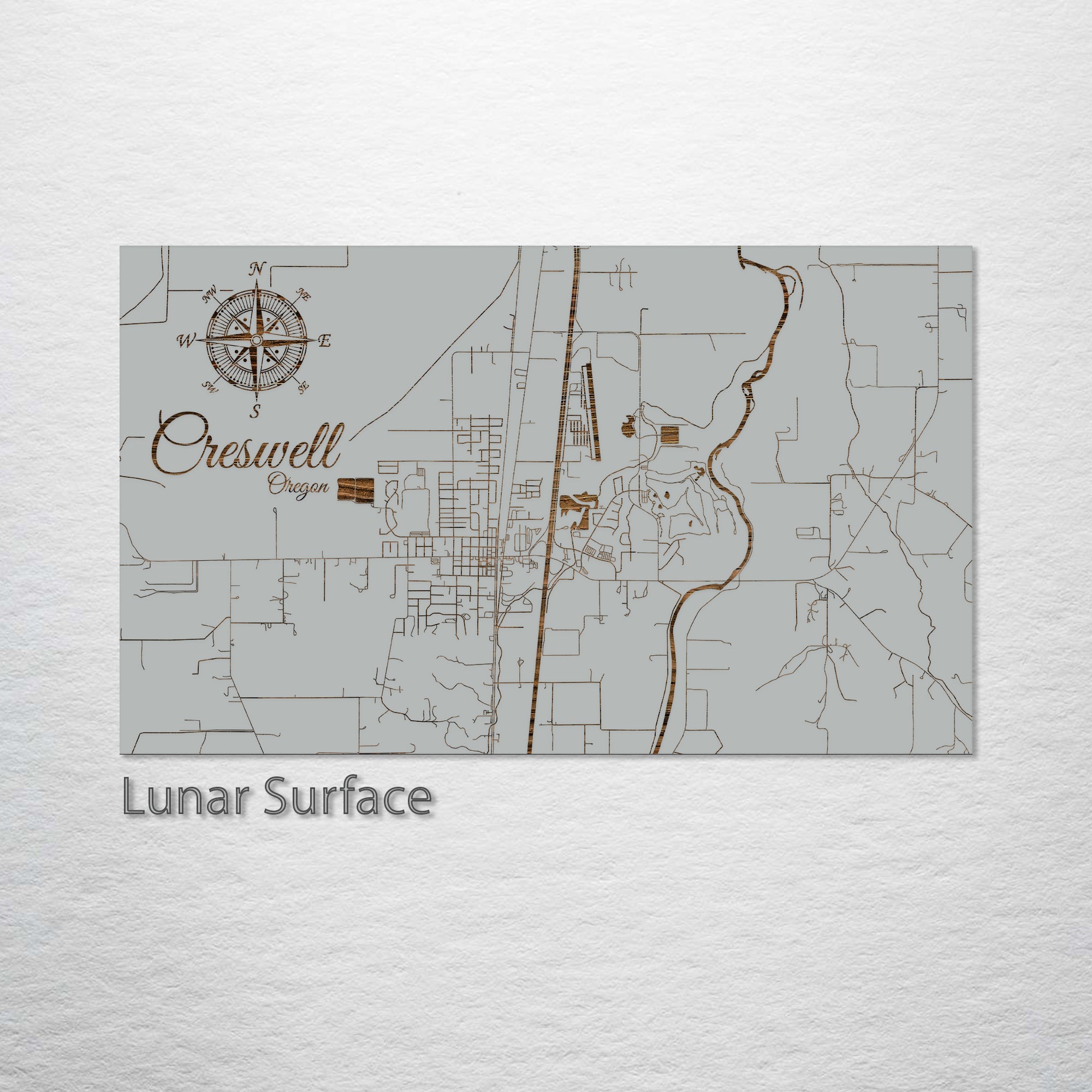 Creswell, Oregon Street Map Fire & Pine