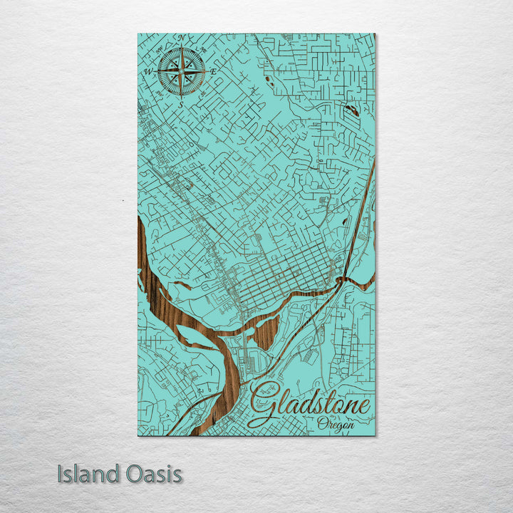 Gladstone, Oregon Street Map