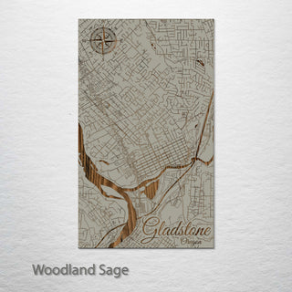Gladstone, Oregon Street Map