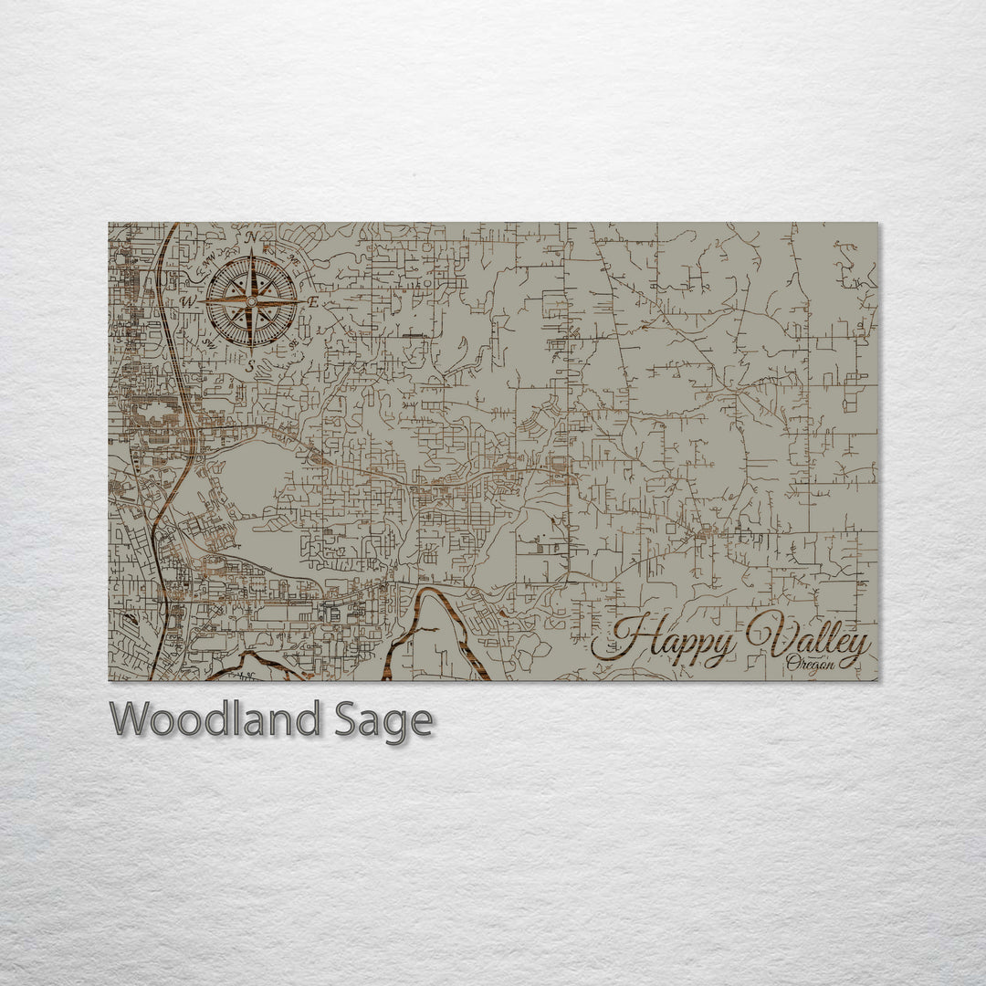 Happy Valley, Oregon Street Map