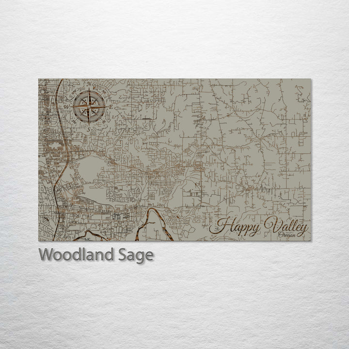 Happy Valley, Oregon Street Map