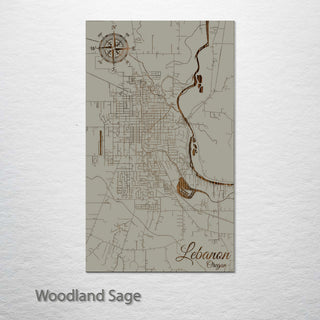 Lebanon, Oregon Street Map