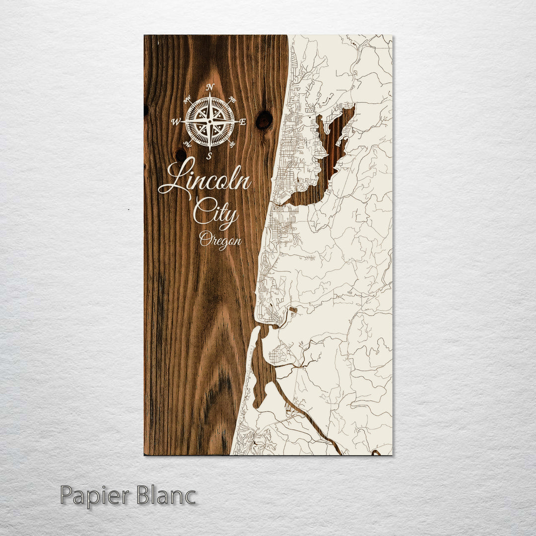 Lincoln City, Oregon Street Map