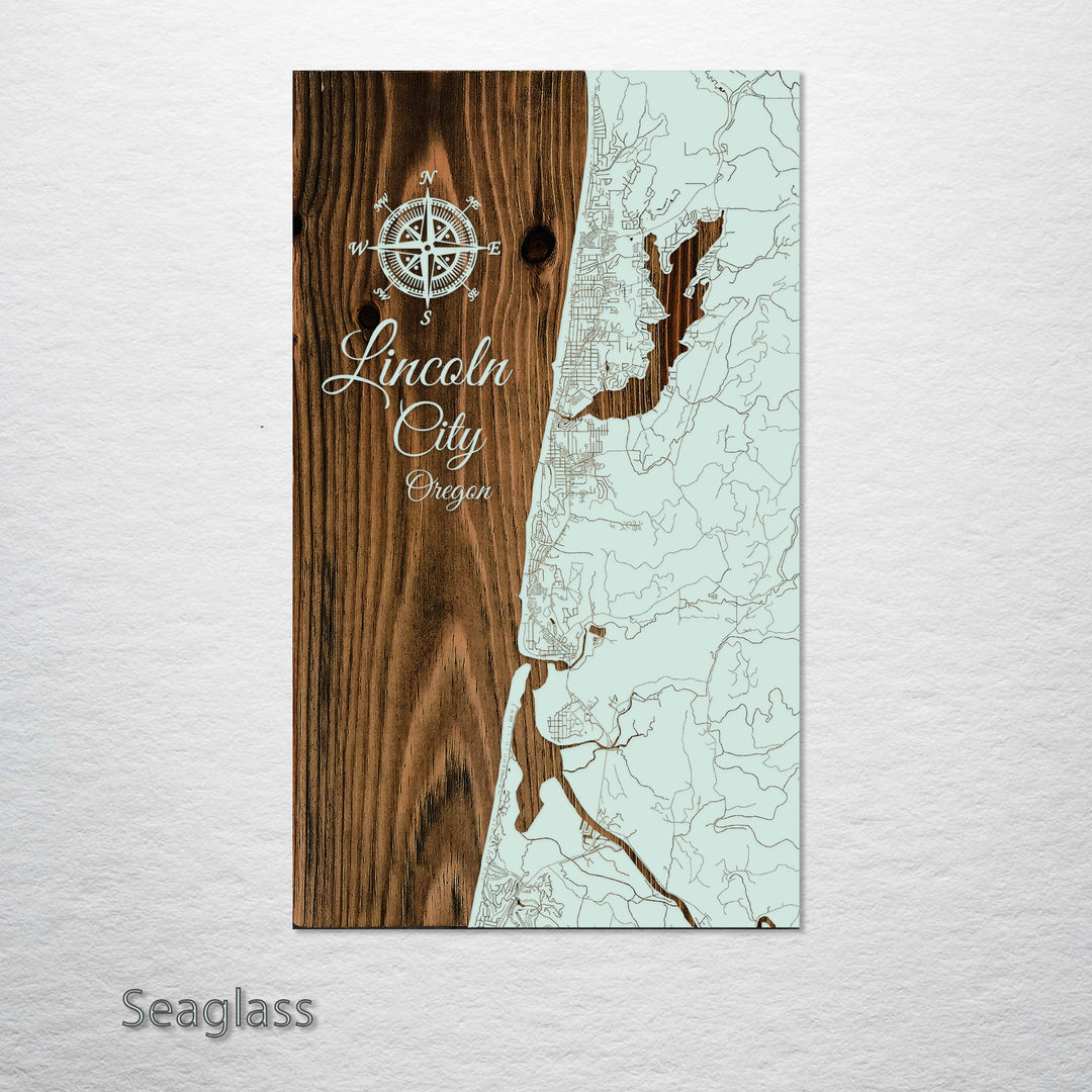 Lincoln City, Oregon Street Map