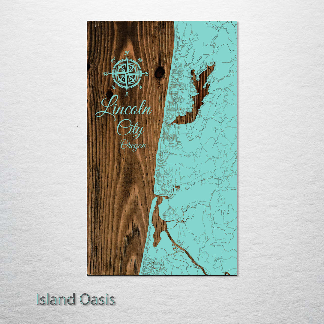 Lincoln City, Oregon Street Map