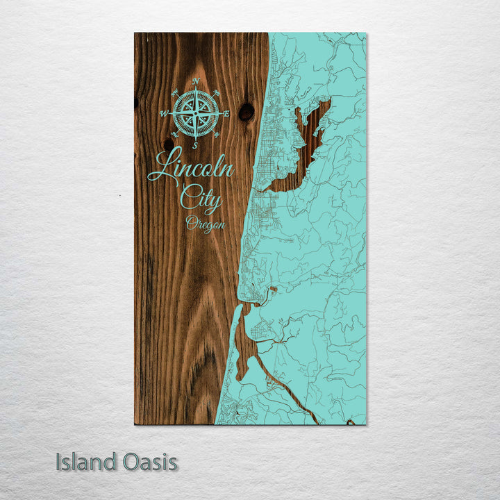 Lincoln City, Oregon Street Map