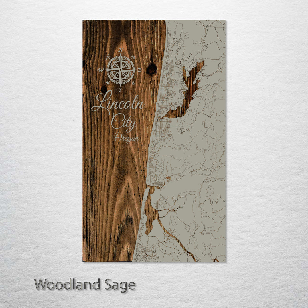 Lincoln City, Oregon Street Map