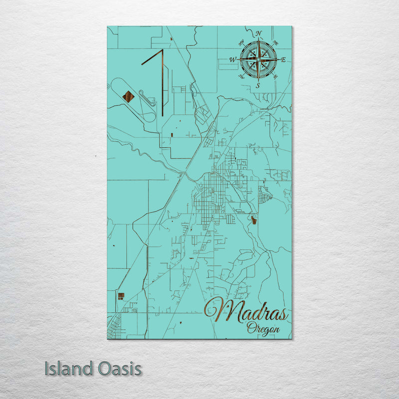 Madras Oregon Street Map Fire Amp Pine