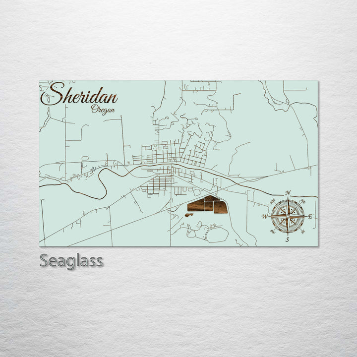 Sheridan, Oregon Street Map