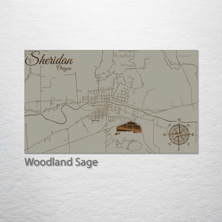 Sheridan, Oregon Street Map