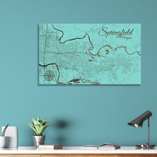 Springfield, Oregon Street Map