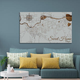 Sweet Home, Oregon Street Map