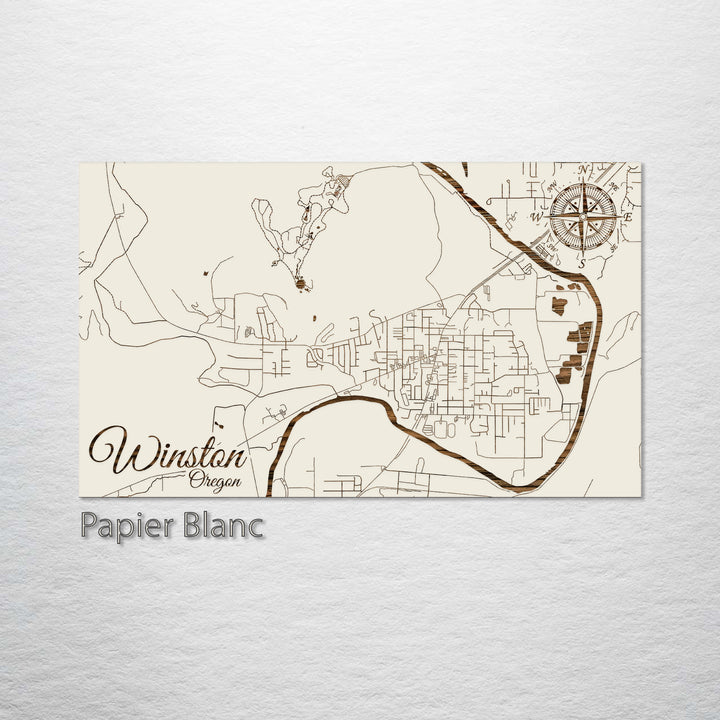 Winston, Oregon Street Map