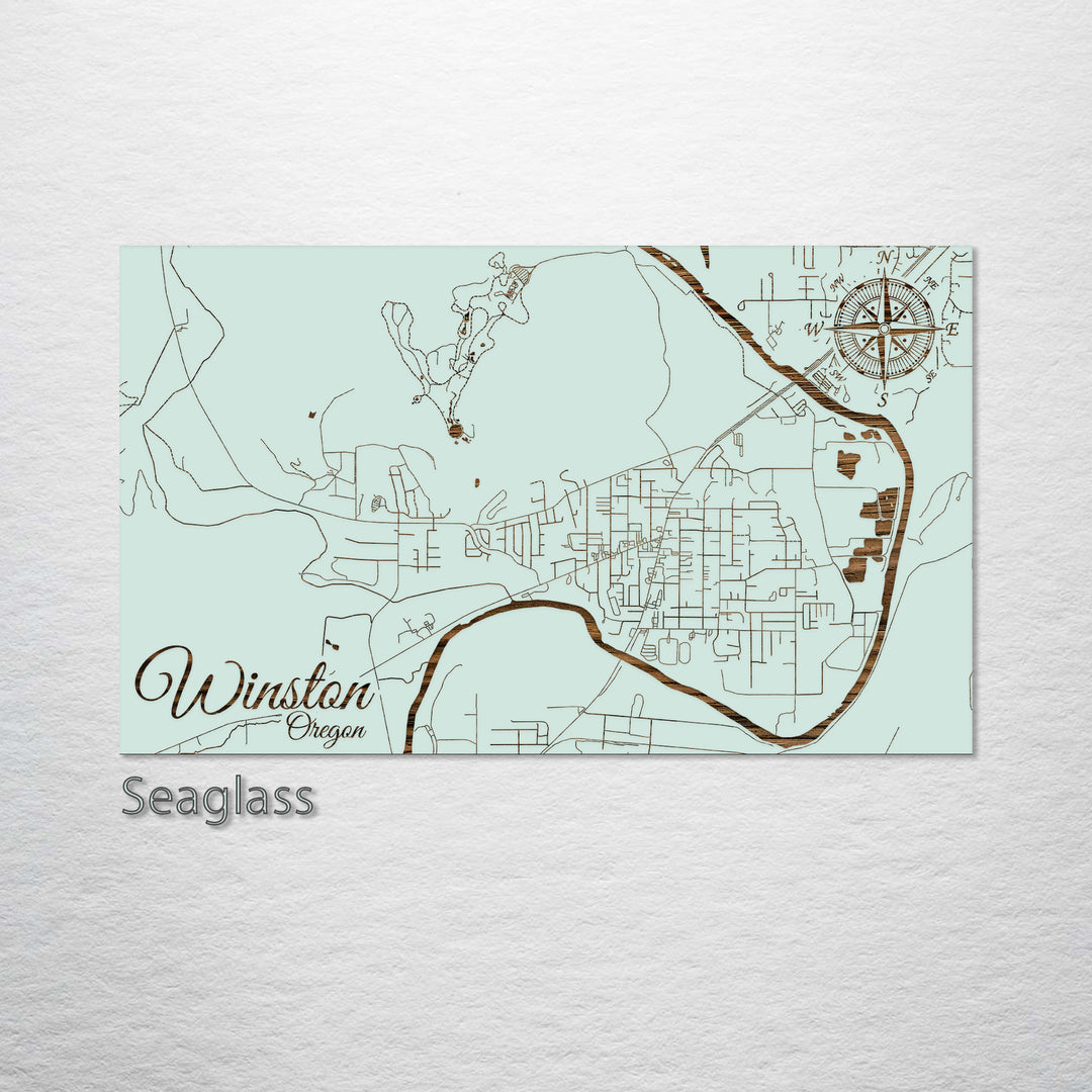 Winston, Oregon Street Map