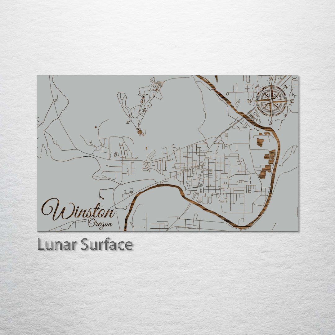 Winston, Oregon Street Map