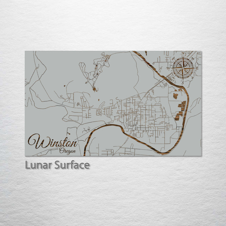 Winston, Oregon Street Map