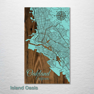 Oakland, California Street Map - Fire & Pine
