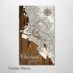 Oakland, California Street Map - Fire & Pine