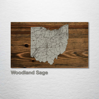 Ohio Isolated Map - Fire & Pine