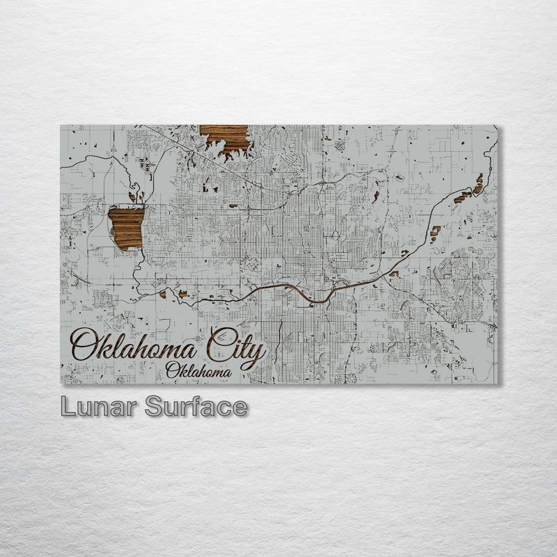 Oklahoma City, Oklahoma Street Map - Fire & Pine