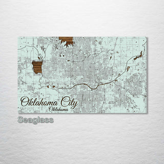 Oklahoma City, Oklahoma Street Map - Fire & Pine