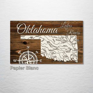 Oklahoma Lakes & Rivers - Fire & Pine