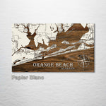 Orange Beach, Alabama Whimsical Map - Fire & Pine