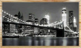 Brooklyn Bridge with Manhattan Skyline, New York City
