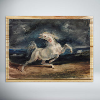 Horse Frightened by Lightning by Eugène Delacroix
