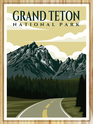 Grand Teton National Park Travel Poster