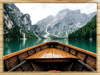 Lago di Braies, Italy Boat View