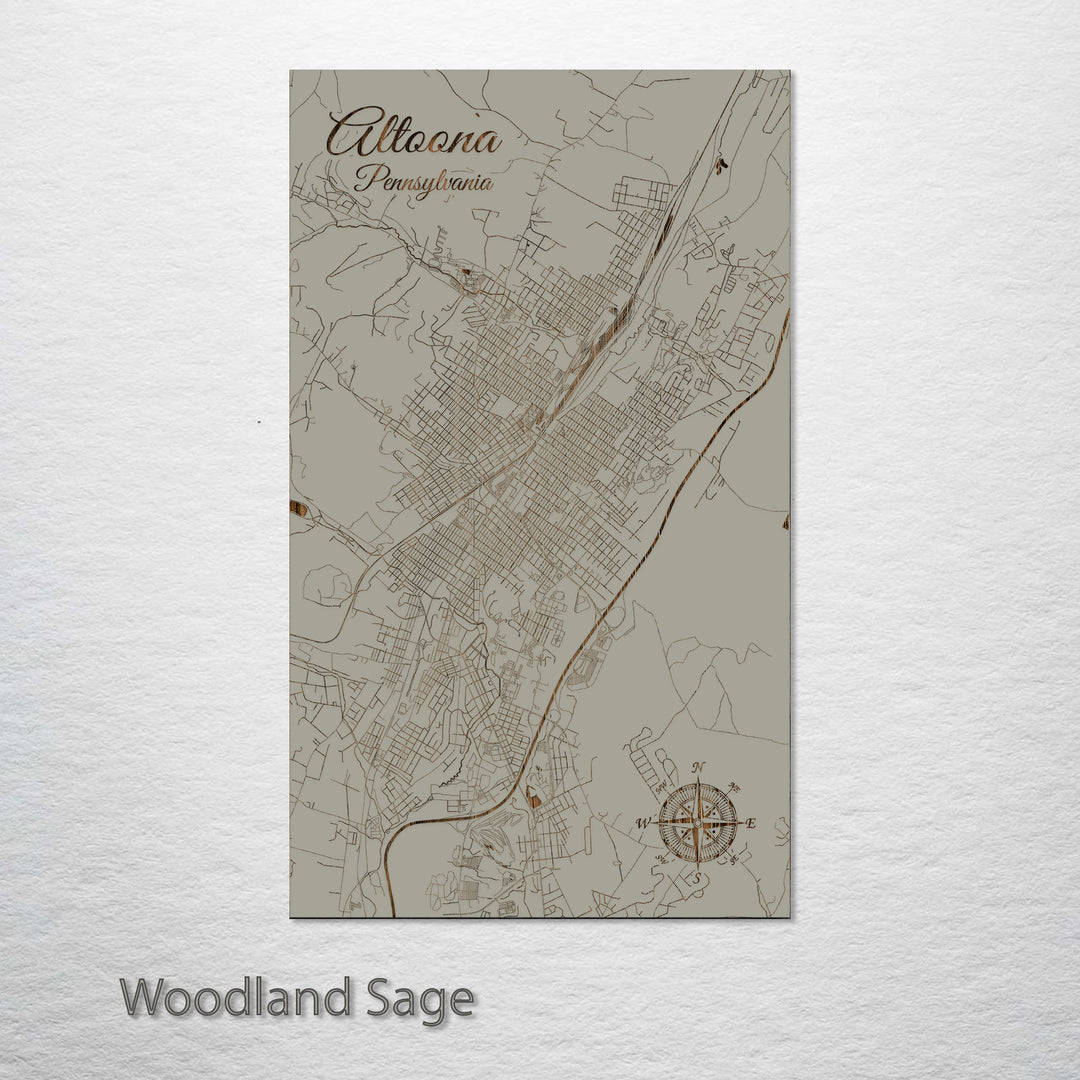 Altoona, Pennsylvania Street Map