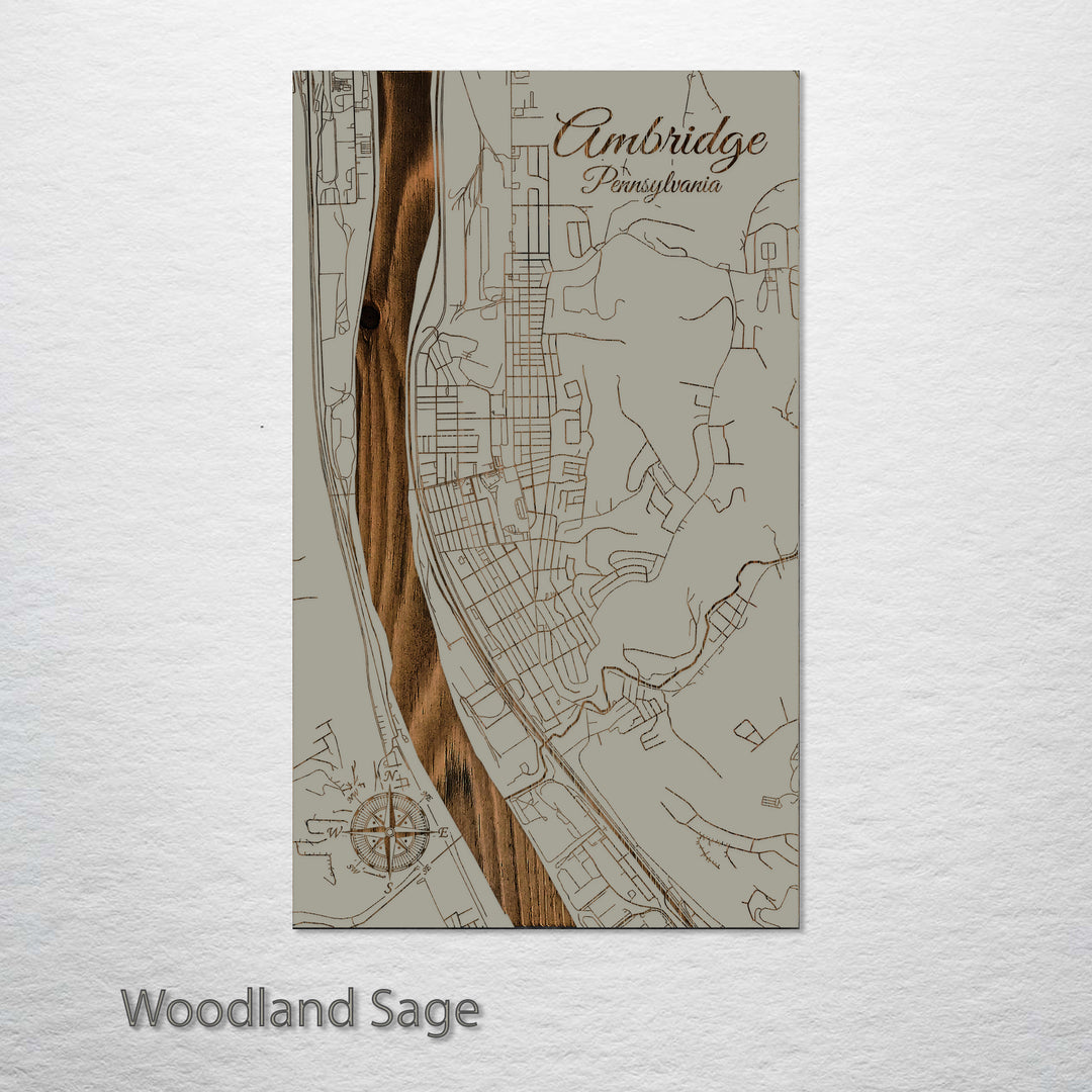 Ambridge, Pennsylvania Street Map